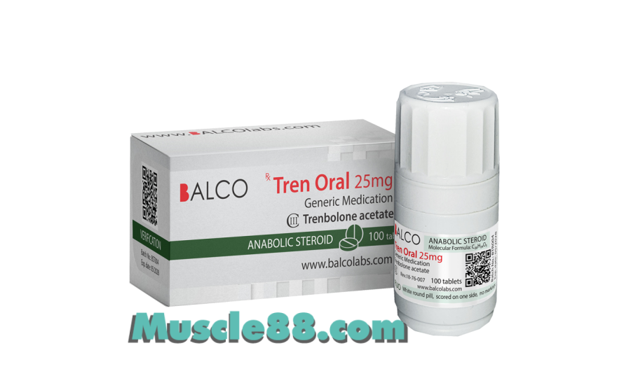 TREN ORAL 100tab 25mg/tab (Balcolabs)